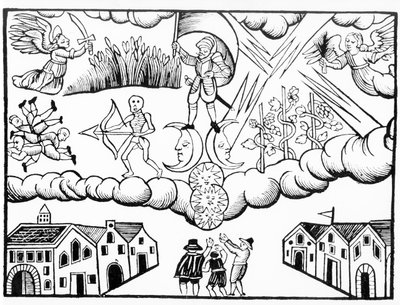 Allegory of the Black Death by Unbekannt Unbekannt